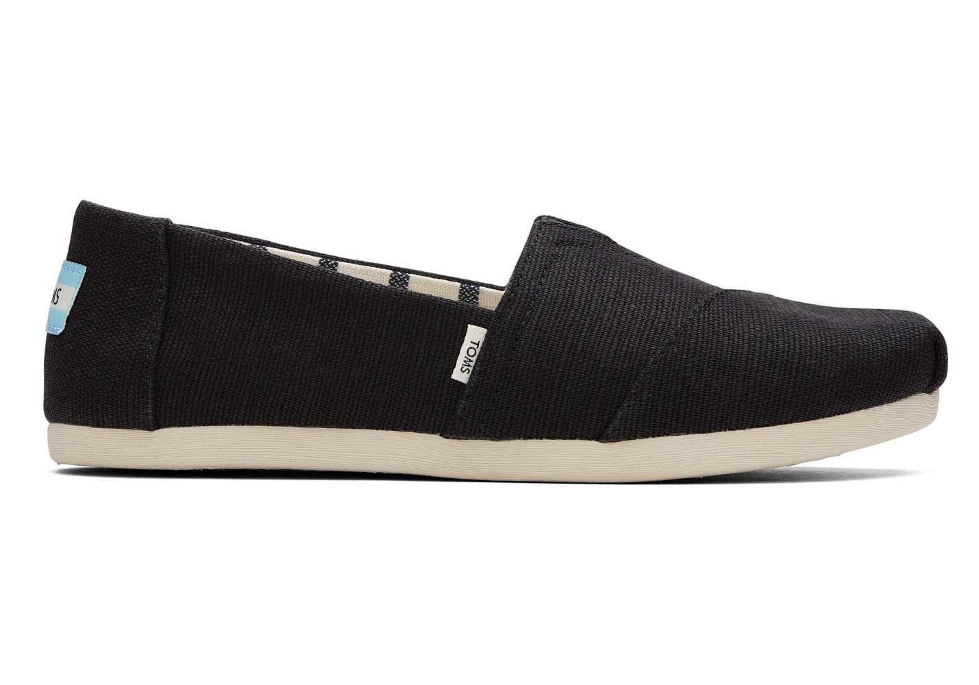 Toms Espadryle Damskie Czarne - Alpargata Heritage Płócienne - 10QLAFXRE